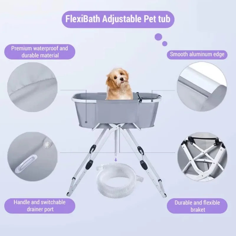 Elevated Dog Bath Tub