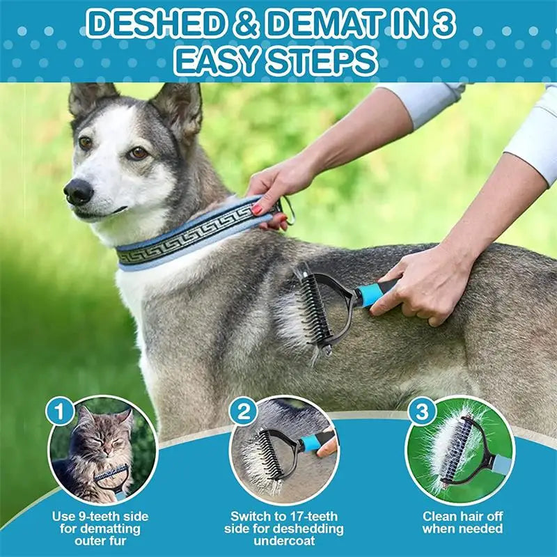 Pet Grooming rake / deshedding tool.